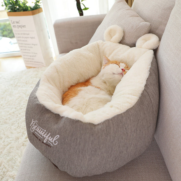 Cama saco de dormir cálida para perros y gatos