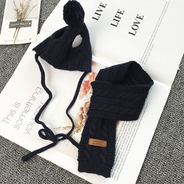 Set de gorro y bufanda para perros